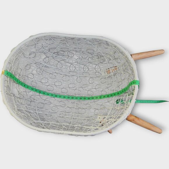 Puppy Pets Small Dogs Rattan Basket Wicker Egg Lounge Chair White Waterproof - Picture 8 of 16